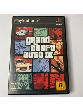 Grand Theft Auto III PlayStation 2 Ps2 Complete With Manual GTA 3